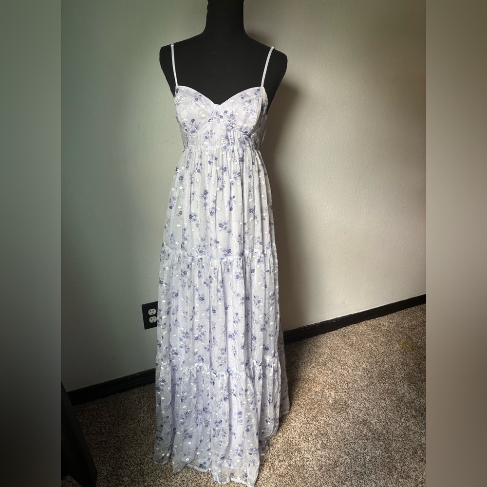 Vici Lavender Floral Maxi Dress